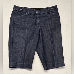 Express Design Studio Editor Denim Jean Bermuda Shorts 4